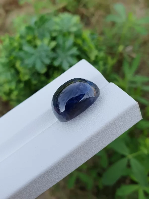 Blue Sapphire Cabochon From Afghanistan | Certified | 26.42 ct