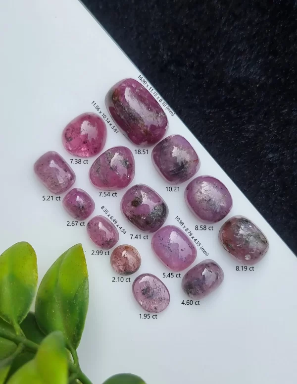 Corundum Cabochons Lot Natural Loose Untreated From Afghanistan | 92.79 ct