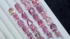 Pink Sapphire Stone Lot Loose Faceted From Kashmir | 7.50 ct