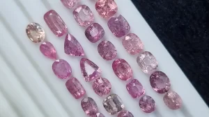 Pink Sapphire Stone Lot Loose Faceted From Kashmir | 7.50 ct