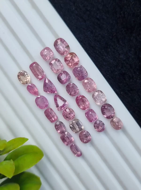 Pink Sapphire Stone Lot Loose Faceted From Kashmir | 7.50 ct